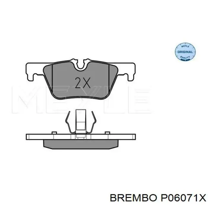 Задние тормозные колодки P06071X Brembo