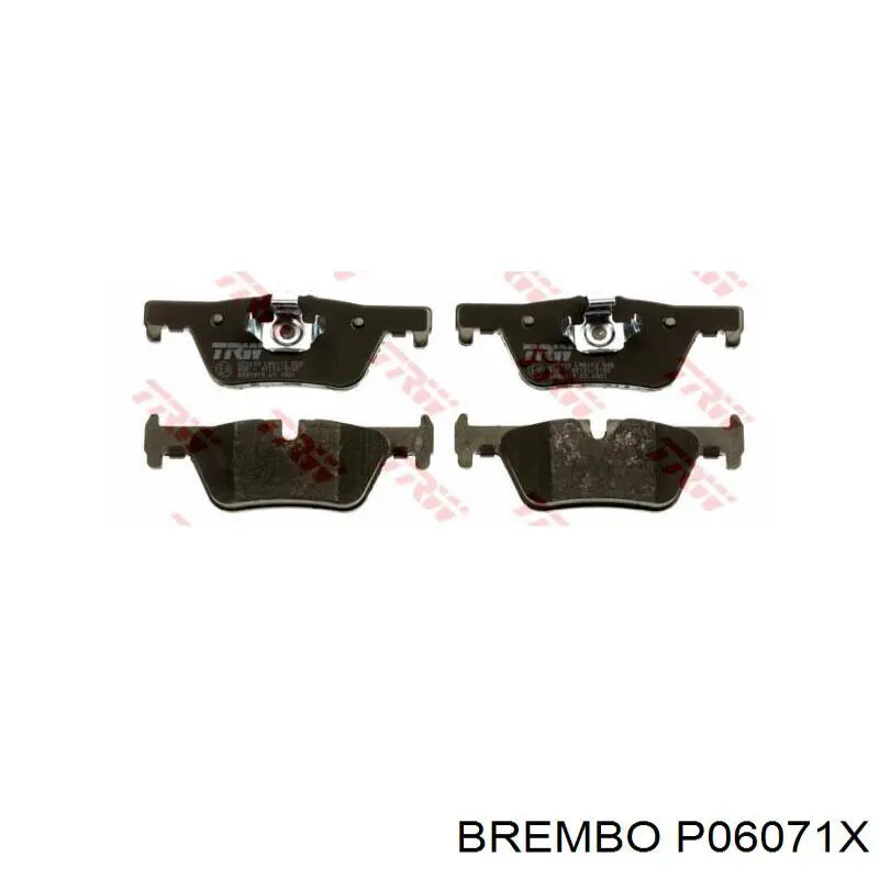 Задние дисковые колодки Brembo P06071X
