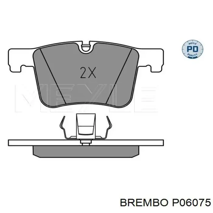 Купить P06075 Brembo Колодки тормозные