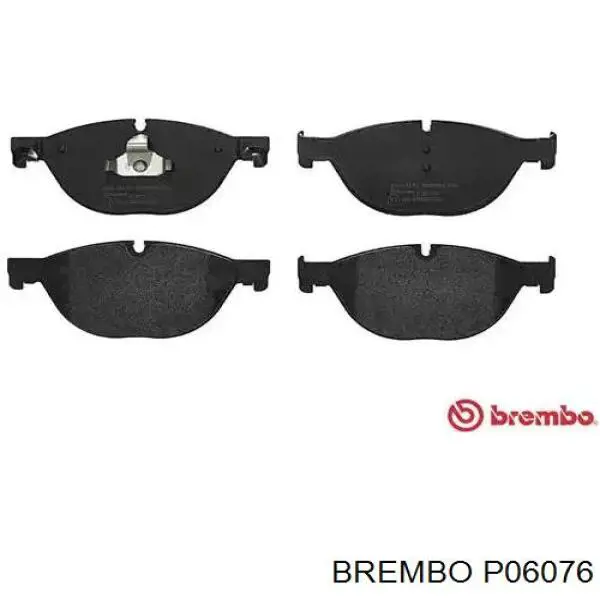 P06076 Brembo колодки тормозные передние дисковые