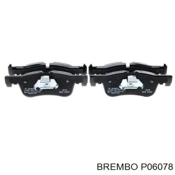 P06078 Brembo sapatas do freio dianteiras de disco