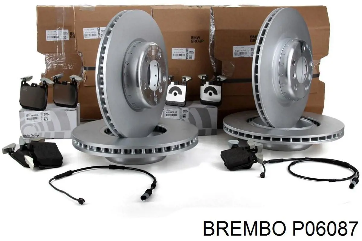 P06087 Brembo sapatas do freio traseiras de disco