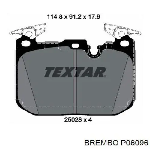 Передние тормозные колодки P06096 Brembo