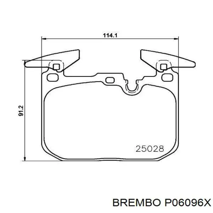 Колодки Brembo P06096X цена, от 121.53 USD
