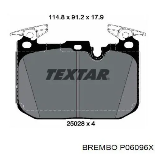 P06096X Brembo Колодки передние