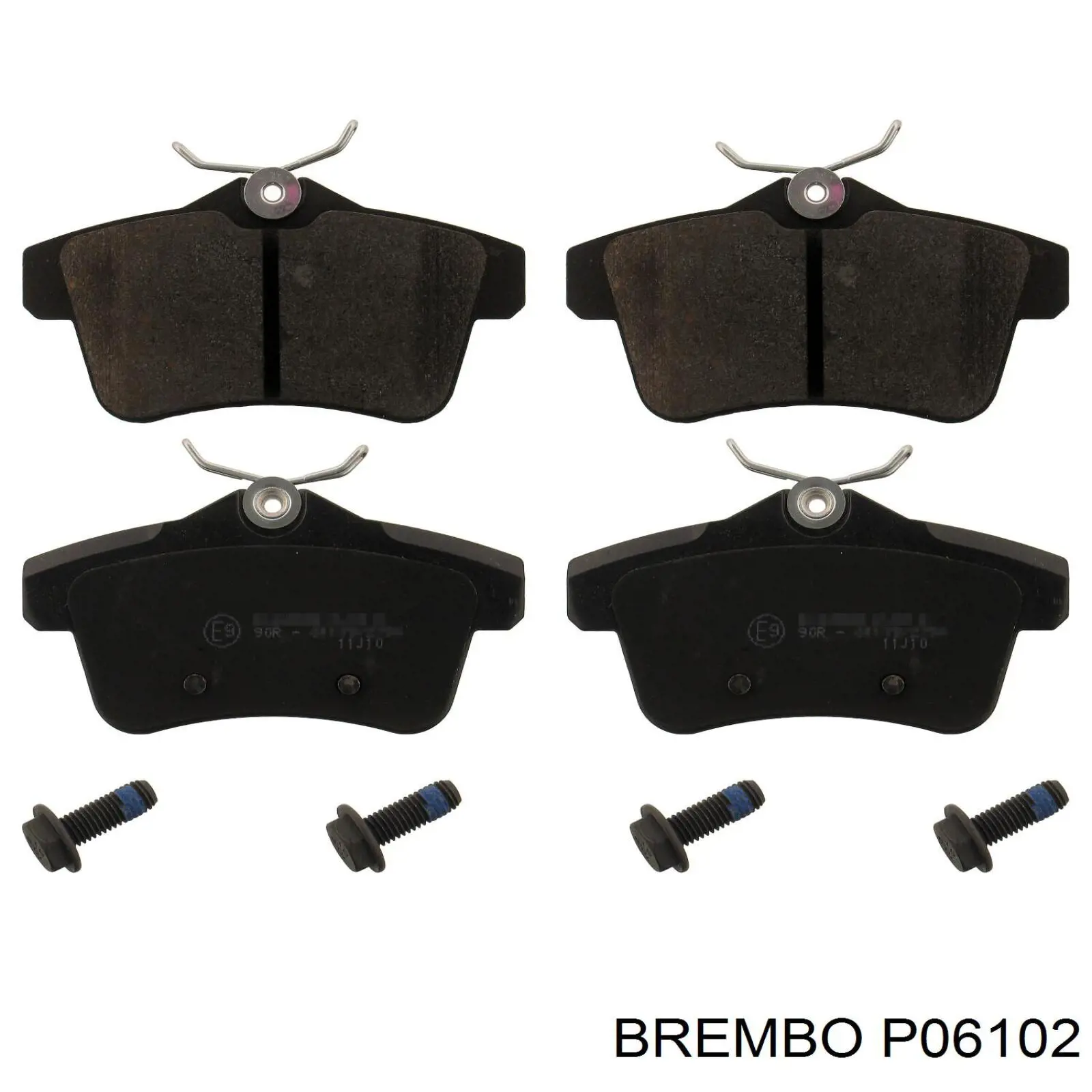Купить P06102 Brembo Колодки тормозные задние, дисковые