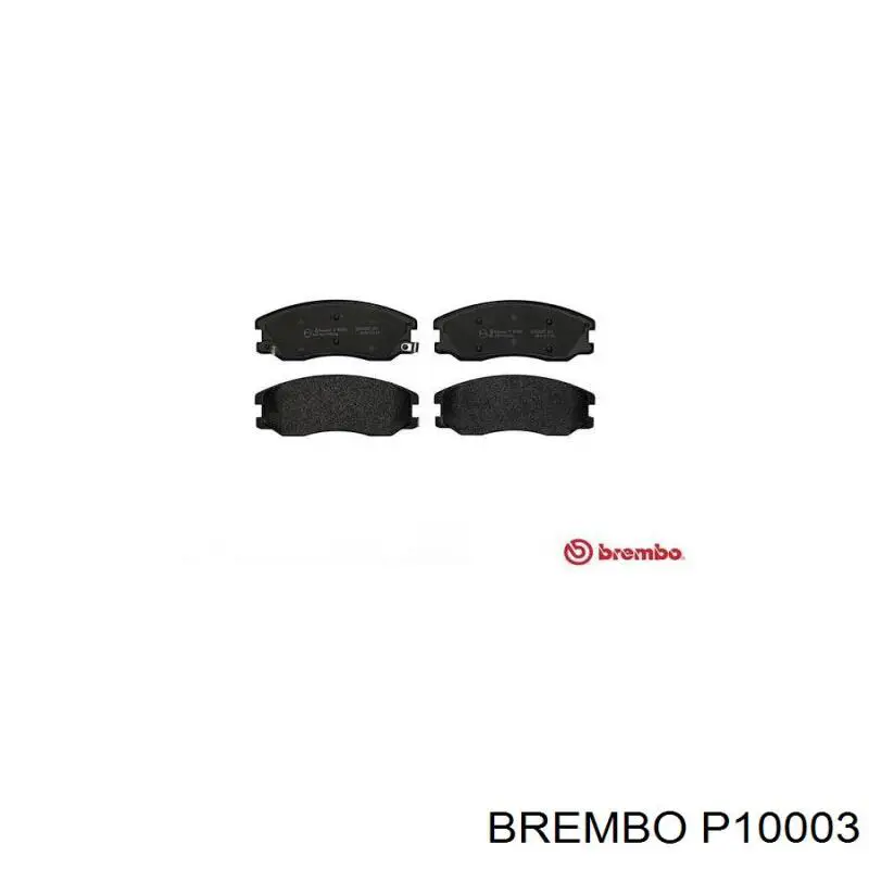 Pastillas de freno delanteras P10003 Brembo
