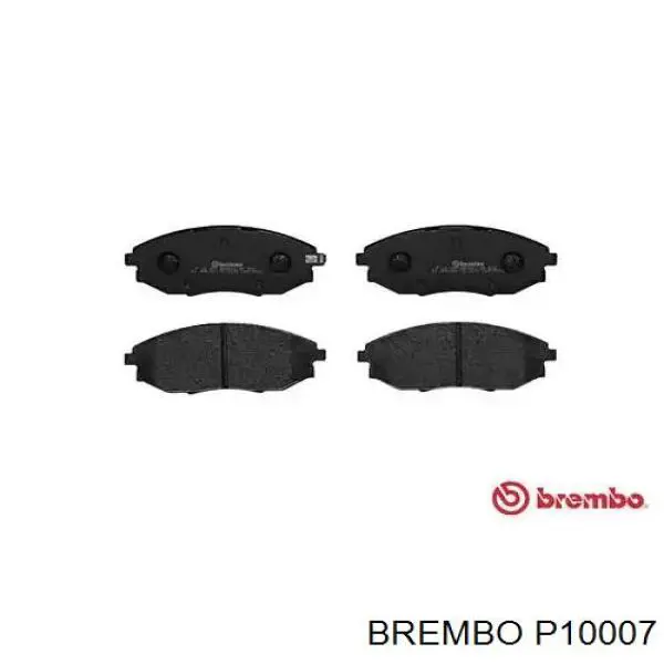P10007 Brembo колодки тормозные передние дисковые