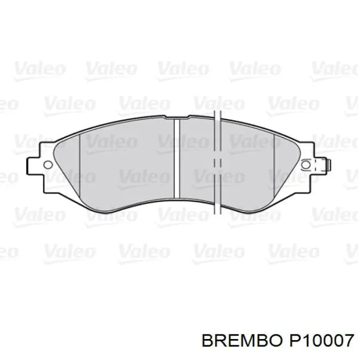 Колодки гальмівні передні, дискові P10007 Brembo