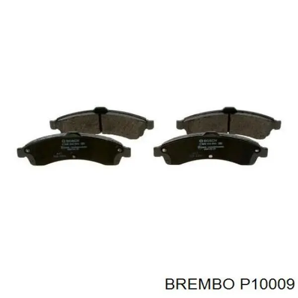 Pastillas de freno delanteras P10009 Brembo
