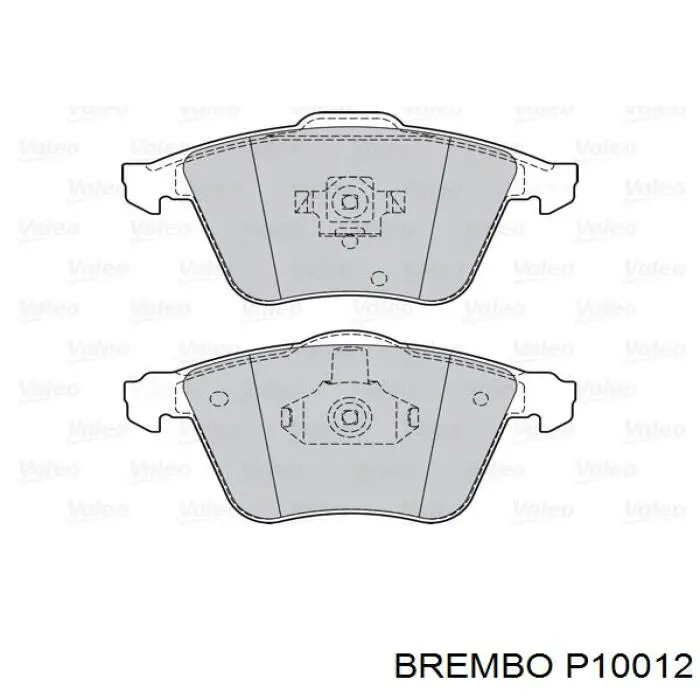 Купить P10012 Brembo Колодки тормозные