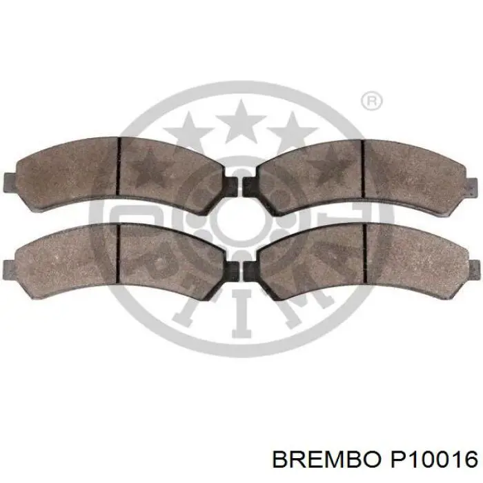 Передние тормозные колодки P10016 Brembo