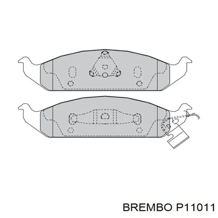 Передние тормозные колодки P11011 Brembo