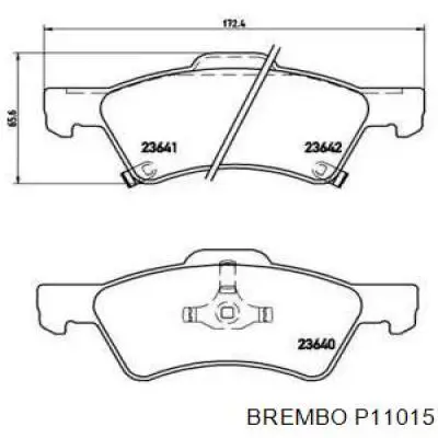 Передние тормозные колодки P11015 Brembo