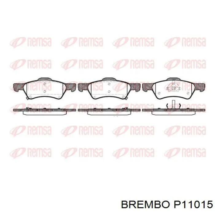 Купить P11015 Brembo Колодки тормозные