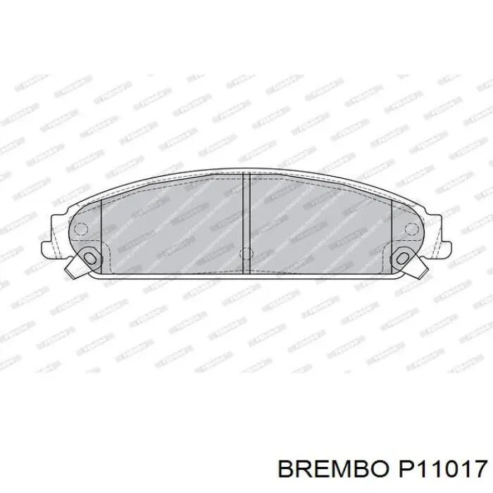 Pastillas de freno delanteras P11017 Brembo