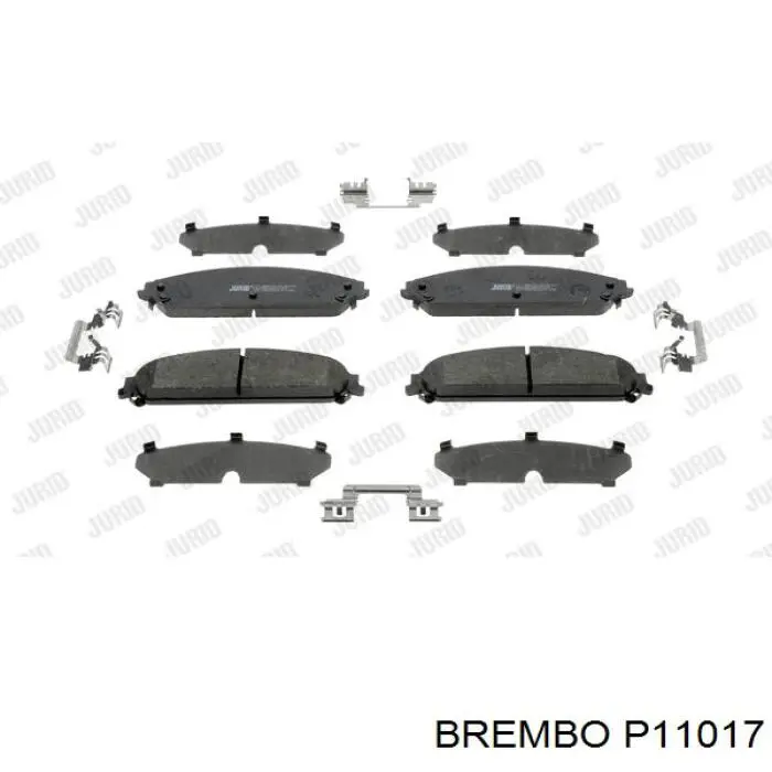 Купить P11017 Brembo Колодки тормозные