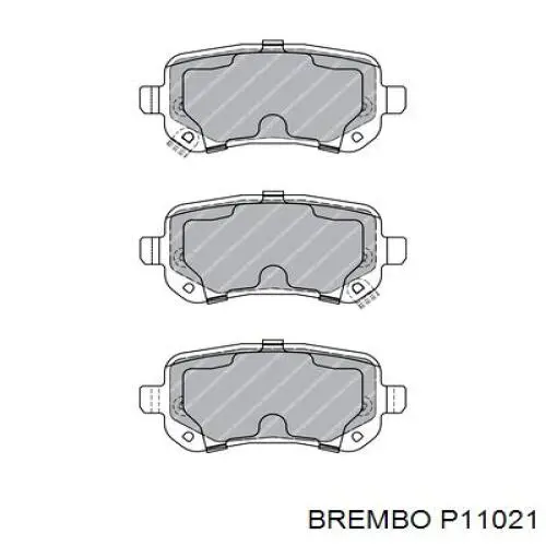 Задние тормозные колодки P11021 Brembo