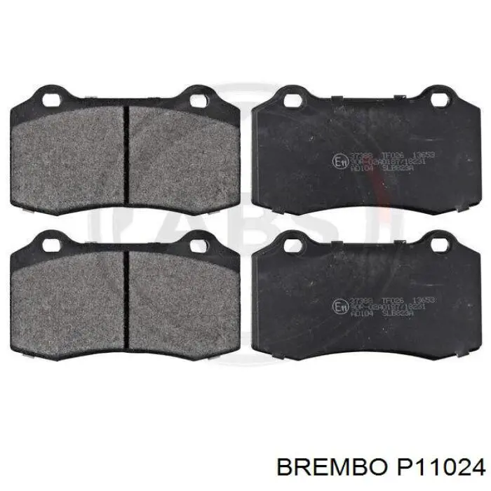 Колодки гальмові задні, дискові P11024 Brembo