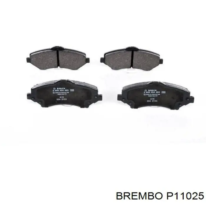 Pastillas de freno delanteras P11025 Brembo