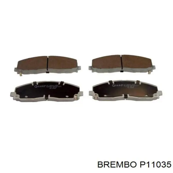 P11035 Brembo sapatas do freio dianteiras de disco