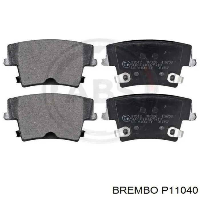 Задние тормозные колодки P11040 Brembo