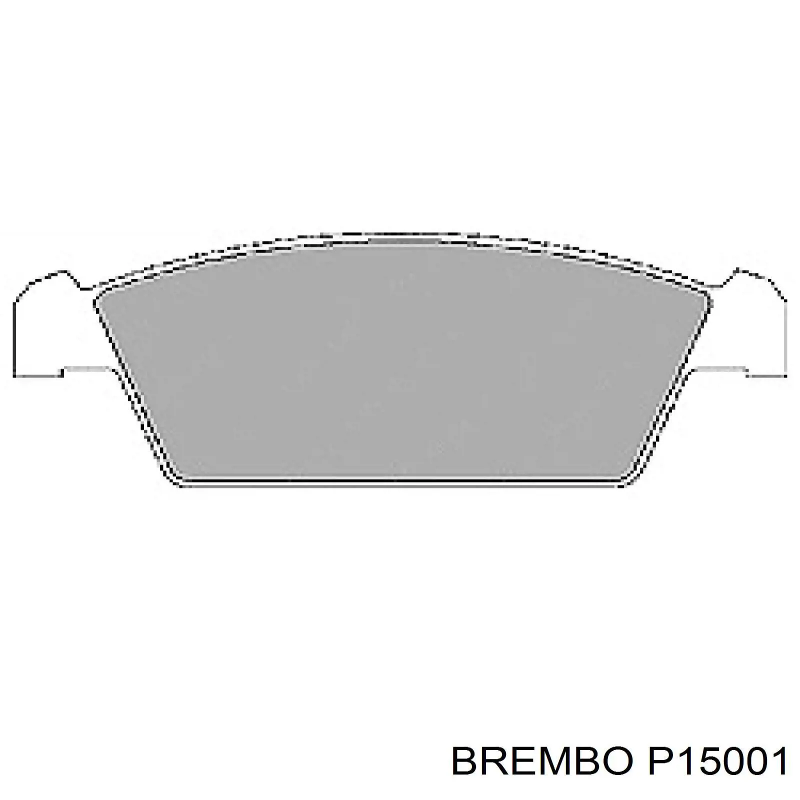 Передние тормозные колодки P15001 Brembo