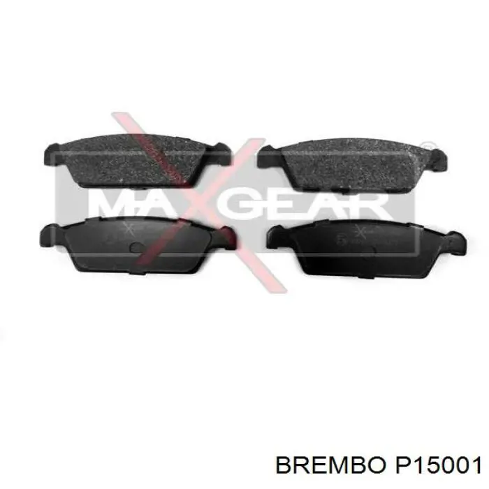 Pastillas de freno delanteras P15001 Brembo