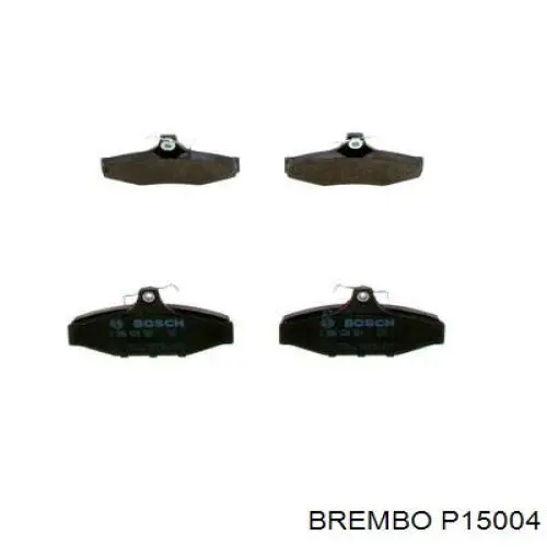 Pastillas de freno traseras P15004 Brembo