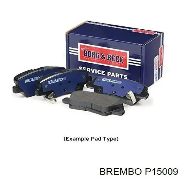 Задние дисковые колодки Brembo P15009