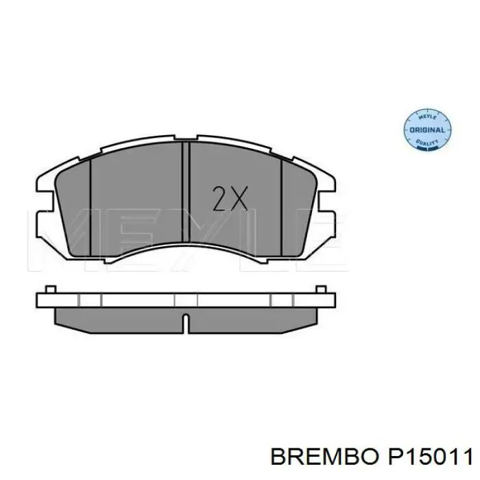 P15011 Brembo Колодки передние