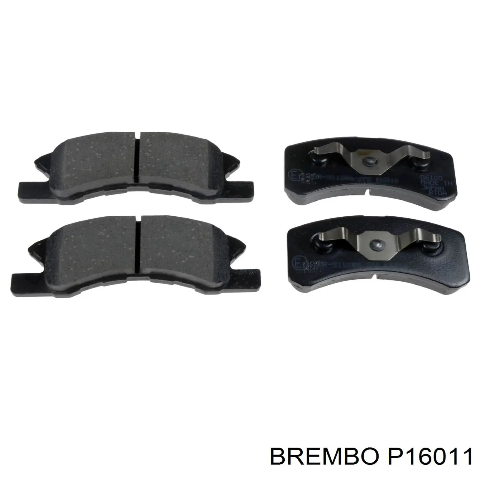 Pastillas de freno delanteras P16011 Brembo