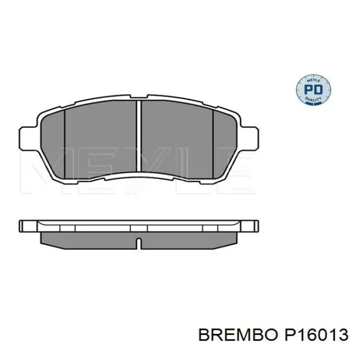 Тормозные колодки Brembo P16013