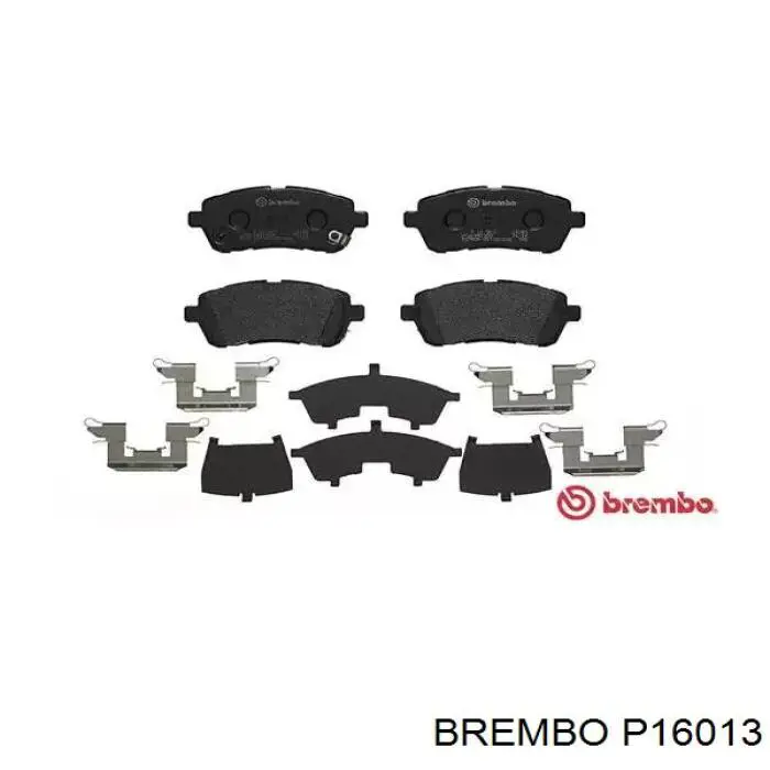 Передние тормозные колодки P16013 Brembo