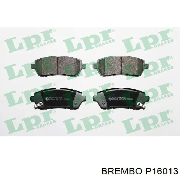 Pastillas de freno delanteras P16013 Brembo
