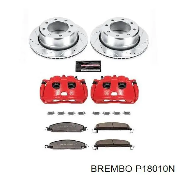 Купить P18010N Brembo Колодки тормозные задние, дисковые