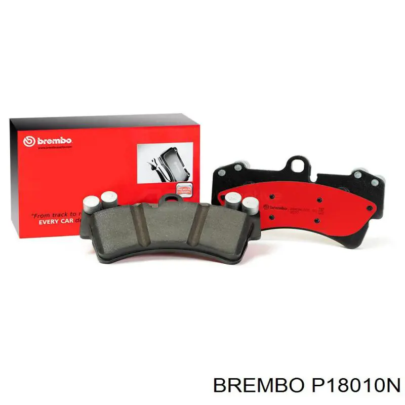 P18010N Brembo колодки тормозные задние дисковые