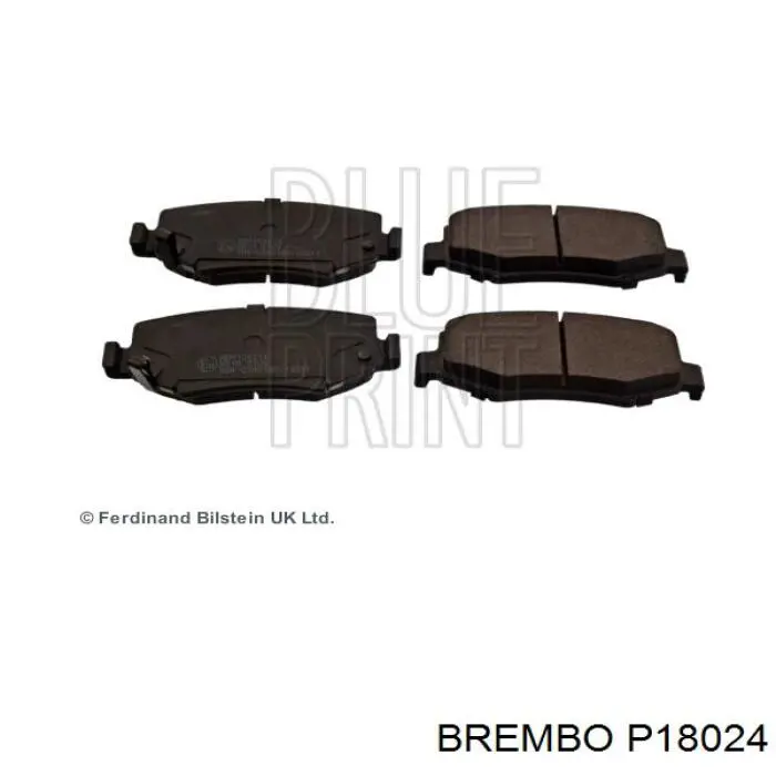 Колодки гальмові задні, дискові P18024 Brembo