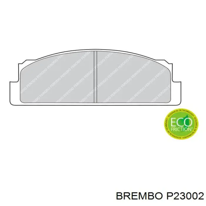 Задние тормозные колодки P23002 Brembo