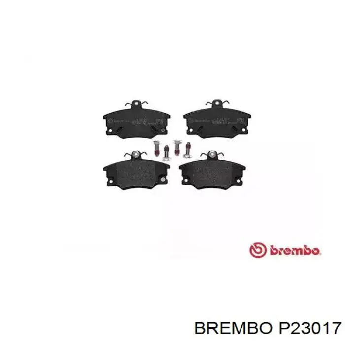 P23017 Brembo колодки тормозные передние дисковые