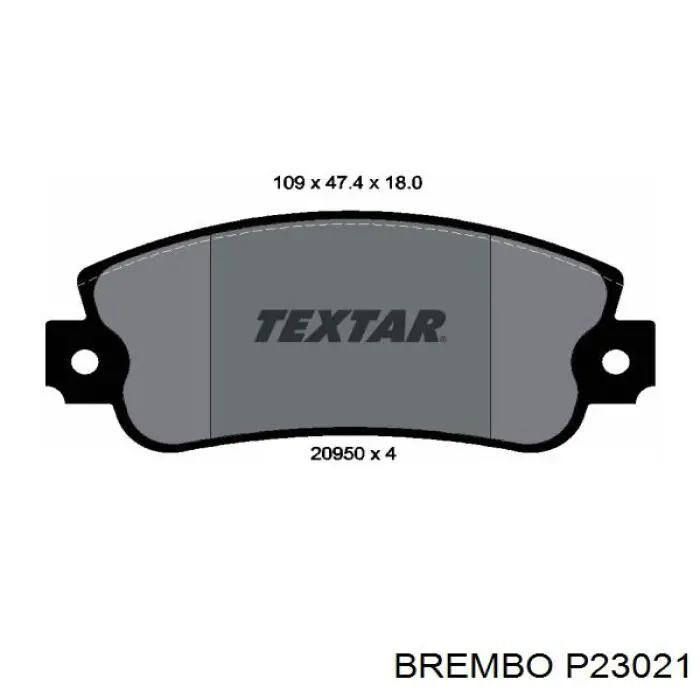 Купить P23021 Brembo Колодки тормозные