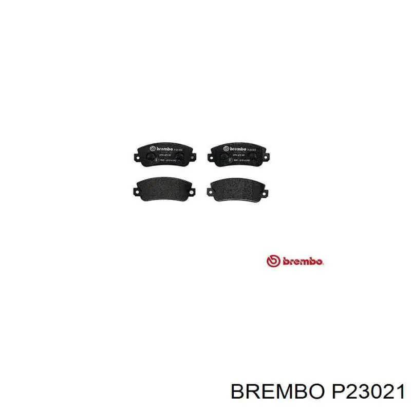 P23021 Brembo колодки тормозные передние дисковые