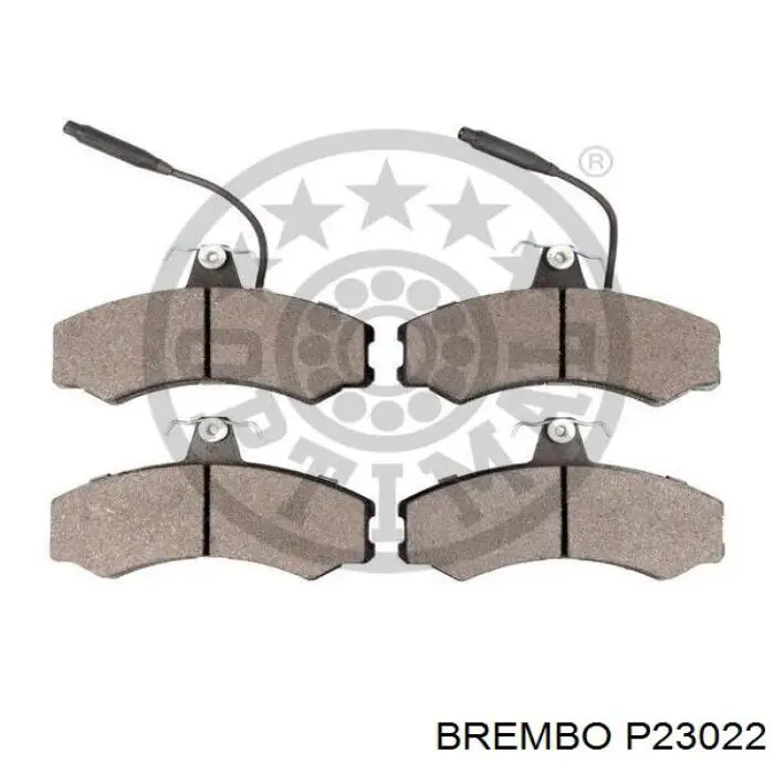 P23022 Brembo Колодки передние