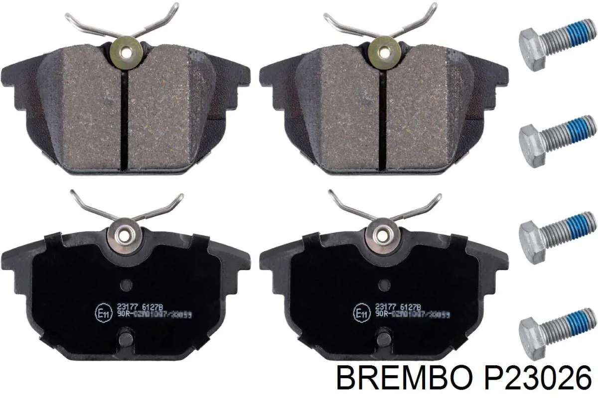 Купить P23026 Brembo Колодки тормозные задние, дисковые