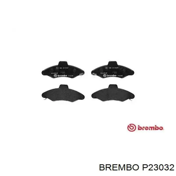 P23032 Brembo колодки тормозные задние дисковые