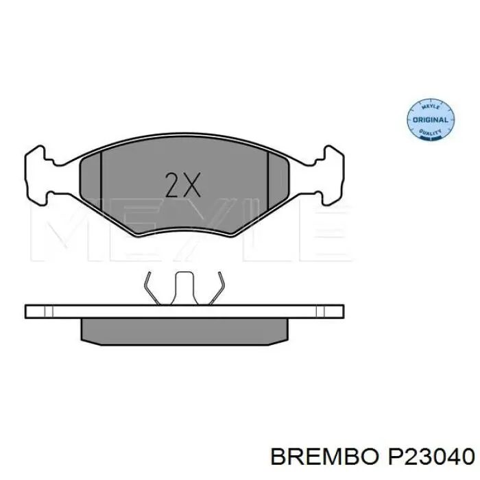 Pastillas de freno delanteras P23040 Brembo