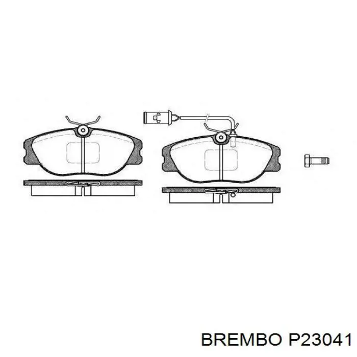 Pastillas de freno delanteras P23041 Brembo
