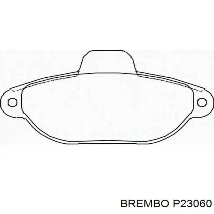 P23060 Brembo колодки тормозные передние дисковые