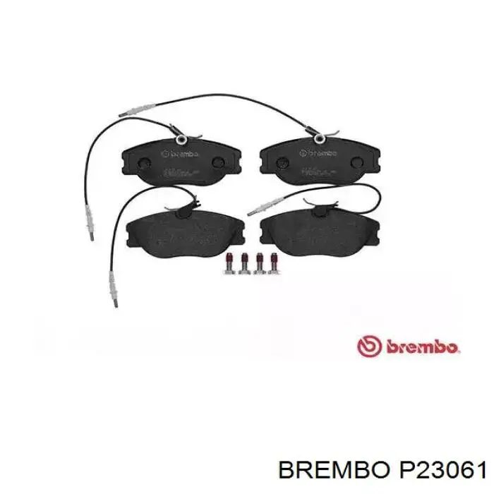 P23061 Brembo колодки тормозные передние дисковые