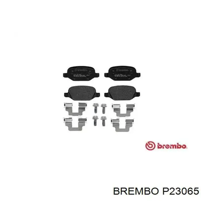P23065 Brembo колодки тормозные задние дисковые